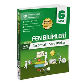 Gizli Yayınları 6. Sınıf Fen Bilimleri Alıştırmalı Soru Bankası