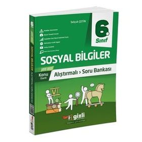 Gizli Yayınları 6. Sınıf Ssoyal Bilgiler Alıştırmalı Soru Bankası
