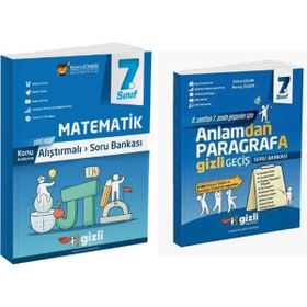 Gizli Yayınları - 7. Sınıf Matematik Alıştırmalı Soru Bankası - Anlamdan Paragrafa Soru Bankası