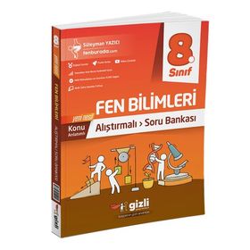 Gizli Yayınları 8. Sınıf Fen Bilimleri Alıştırmalı Soru Bankası