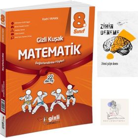 Gizli Yayınları 8.Sınıf Gizli Kuşak Matematik Değerlendirme Föy+Zihin Deneme