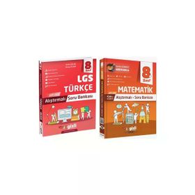 Gizli Yayınları - 8. Sınıf LGS Türkçe Alıştırmalı Soru Bankası - Matematik Alıştırmalı Soru Bankası
