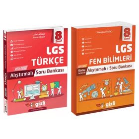 Gizli Yayınları - 8. Sınıf LGS Türkçe Soru Bankası - Fen Bilimleri Alıştırmalı Soru Bankası