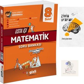 Gizli Yayınları - 8.Sınıf Usta İşi Matematik Soru Bankası + Zihin Deneme