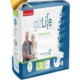 GizLife Bel Bantlı Büyük Boy L 30'lu Hasta Bezi