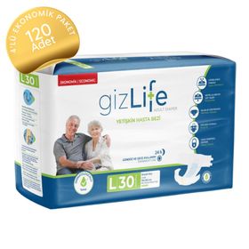 GizLife Belbantlı L 120 Adet Yetişkin Hasta Bezi