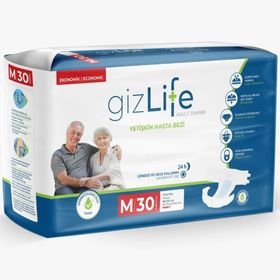 GizLife Belbantlı M 30 Adet Yetişkin Hasta Bezi