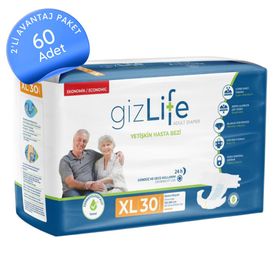 GizLife Belbantlı XL 60 Adet Yetişkin Hasta Bezi