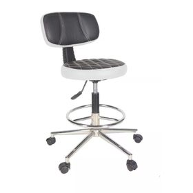 Gizmo B1000 Ofis Büro Döner Tekerlekli Çalışma Kasiyer Hekim Beyaz Tabure