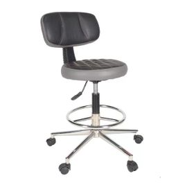 Gizmo B1000 Ofis Büro Döner Tekerlekli Çalışma Kasiyer Hekim Gri Tabure