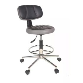 Gizmo B1000 Ofis Büro Döner Tekerlekli Çalışma Kasiyer Hekim Gri Tabure