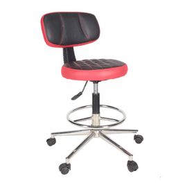 Gizmo B1000 Ofis Büro Döner Tekerlekli Çalışma Kasiyer Hekim Kırmızı Tabure