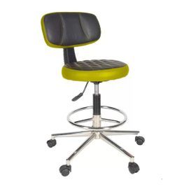 Gizmo B1000 Ofis Büro Döner Tekerlekli Çalışma Kasiyer Hekim Sarı Tabure