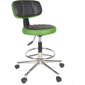 Gizmo B1000 Ofis Büro Döner Tekerlekli Çalışma Kasiyer Hekim Yeşil Tabure