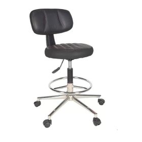 Gizmo B1000 Siyah Ofis Büro Döner Tekerlekli Çalışma Kasiyer Hekim Ayarlı Tabure Sandalyesi