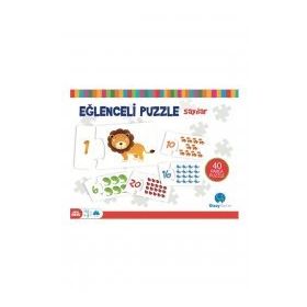 Gizzy Game Eğlenceli Sayılar 40 Parça Puzzle