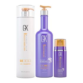 GK Hair Global Keratin Ph Arındırıçı Şampuan + Miami Silver Keratin 710 ml Bombshell + Miami 100 ml Bombshel Krem