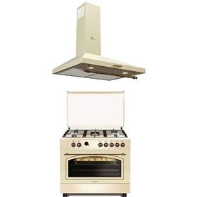 GL General GLF 9050RKP - GLD 040RK Rustik Krem 2'li Ankastre Set