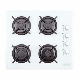 GL General GLO 206CB 60 cm Beyaz Cam Ankastre Ocak