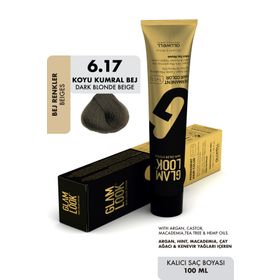 Glam Look Hair Color 6.17 Koyu Kumral Bej 100 ml Saç Boyası