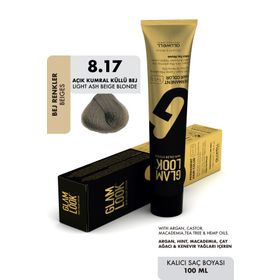 Glam Look Hair Color 8.17 Açık Kumral Küllü Bej 100 ml Saç Boyası