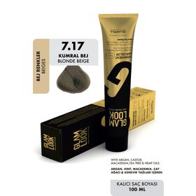 Glam Look Hair Color Blonde Kumral Bej 7.17 100 ml Saç Boyası