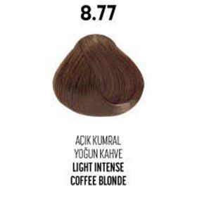 Glam Look Hair Color Light Intense Açık Kumral Yoğun Kahve 8.77 1000 ml Kalıcı Saç Boyası