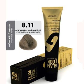 Glam Look Hair Color Light Intense Ash Blonde Açık Kumral Yoğun Küllü 8.11 100 ml Kalıcı Saç Boyası