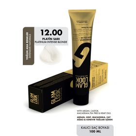 Glam Look Hair Color Platinum Intense Blonde Platin Sarı 12.00 100 ml Kalıcı Saç Boyası