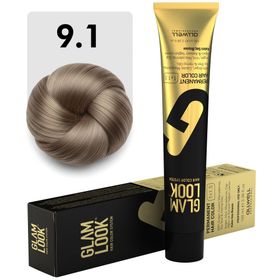 Glam Look Hair Color Very Lıght Ash Blonde Sarı Küllü 9.1 100 ml Kalıcı Saç Boyası