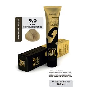 Glam Look Hair Color Very Lıght Blonde Sarı 9.0 100 ml Kalıcı Saç Boyası