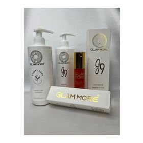 Glam More 500 ml Luxury Shampoo + 50 ml Luxury Oil + G9 3x500 ml Saç Şekillendirici Krem