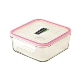 Glassclock Kare 490 ML Cam Saklama Kabı