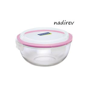 Glasslock D-MBCB100 1000 ml Yuvarlak Cam Saklama Kabı