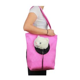 Glipet 41x39x14 cm 6 kg Pembe Omuz Askılı Kedi Köpek Taşıma Çantası