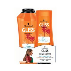 Gliss 360 ml Saç Bakımı Sun Protect Şampuan + 360 ml Saç Kremi