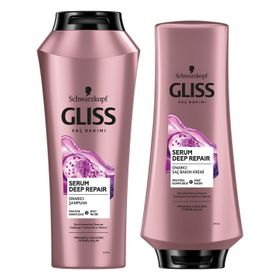 Gliss 360 ml Serum Deep Repair Şampuan + 360 ml Saç Kremi