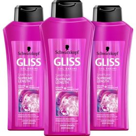 Gliss 3x500 ml Supreme Length Şampuan
