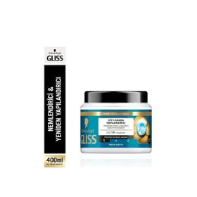 Gliss 400 ml 4'ü 1 Arada Nemlendirici ve Yeniden Yapılandırıcı Saç Bakım Maskesi