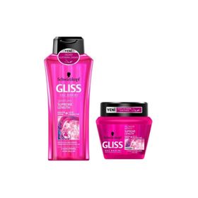 Gliss 400 ml Supreme Length Şampuan + 300 ml Saç Bakım Maskesi
