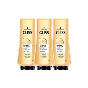 Gliss 445 Ultimate Oil Elixir Besleyici 360 ml 3'lü Saç Kremi Seti