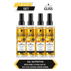Gliss 4x200 ml Oil Nutritive Sıvı Saç Kremi