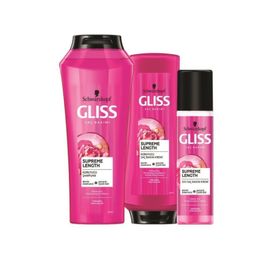 Gliss 500 ml Supreme Length Şampuan + 360 ml Saç Kremi + 200 ml Sıvı Saç Kremi