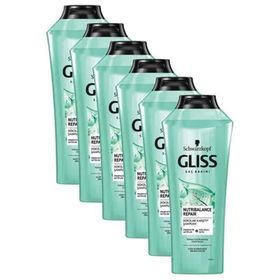 Gliss 6x360 ml Nutribalance Repair Saç Dökülmesi Karşıtı Şampuan