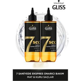 Gliss 7sec Ekspres Onarıcı Bakım Oil Nutritive 2x200 ml Sıvı Saç Bakım Kremi