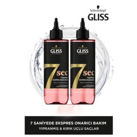Gliss 7sec Ekspres Onarıcı Bakım Oil Nutritive 2x200 ml Sıvı Saç Bakım Kremi