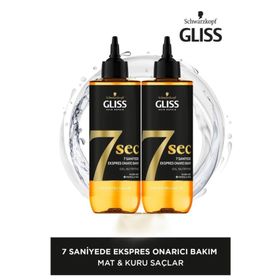 Gliss 7sec Ekspres Onarıcı Bakım Oil Nutritive 2x200 ml Sıvı Saç Bakım Kremi