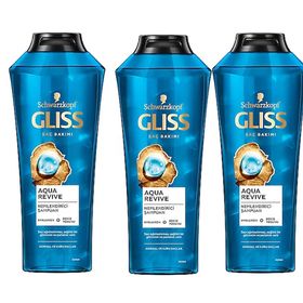 Gliss Aqua Revive 3x500 ml Şampuan
