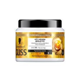 Gliss Aqua Revive Hyaluron İle 400 ml 4'ü 1 Arada Nemlendirici Saç Bakım Maskesi