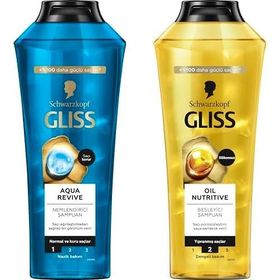Gliss Aqua Revive Oil Nutritive 2x400 ml Şampuan Seti